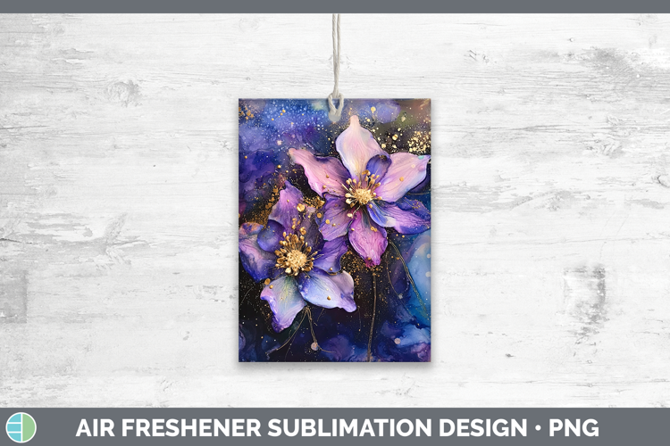 Galaxy Columbine Air Freshener Sublimation Car Freshener Des