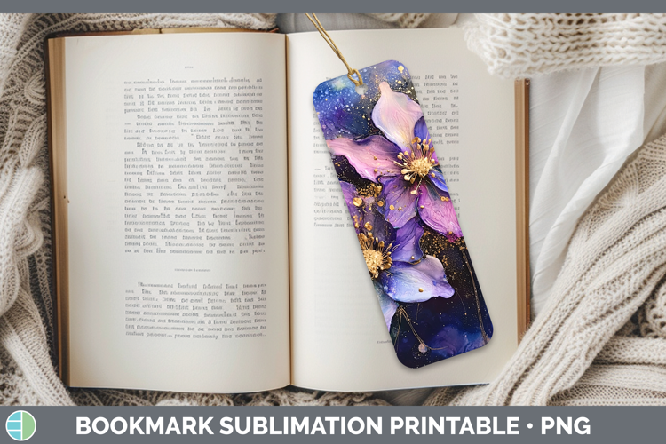 Galaxy Columbine Bookmark Sublimation Printable Designs