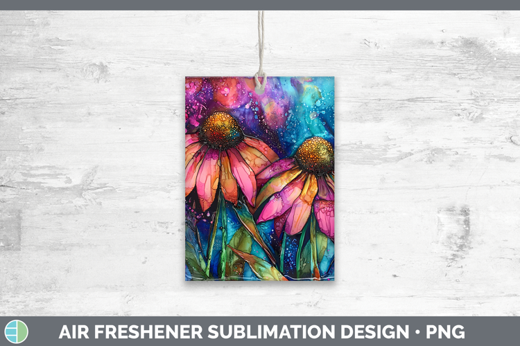 Galaxy Coneflower Air Freshener Sublimation Car Freshener De