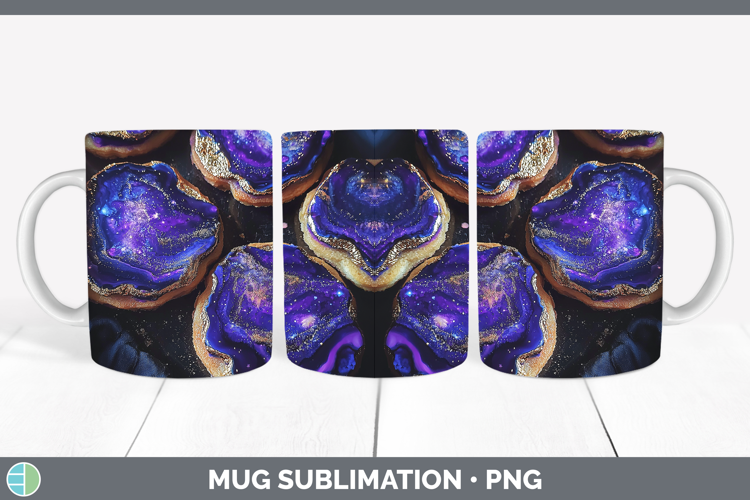 Galaxy Cookies Mug Wrap Sublimation Coffee Cup Designs