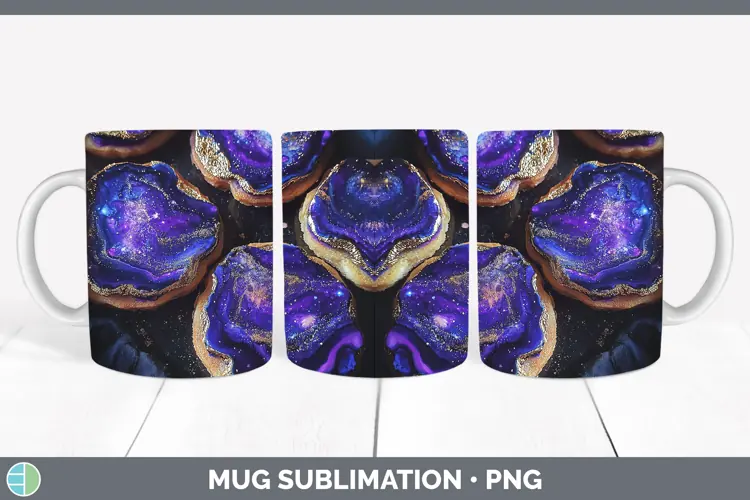 Galaxy Cookies Mug Wrap Sublimation Coffee Cup Designs