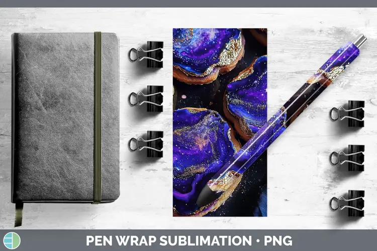 Galaxy Cookies Pen Wrap Sublimation Pen Designs