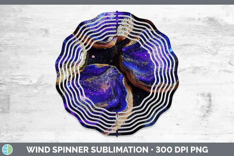 Galaxy Cookies Wind Spinner Sublimation Spinner Designs