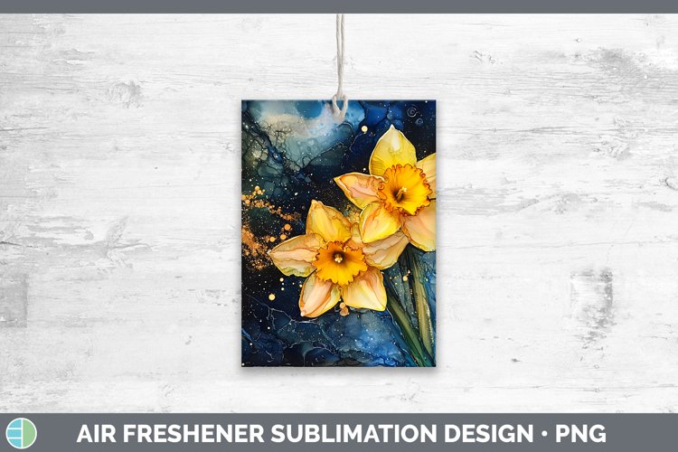 Galaxy Daffodil Air Freshener Sublimation Car Freshener Desi