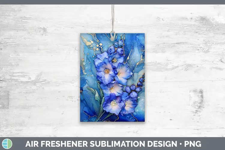 Galaxy Delphinium Air Freshener Sublimation Car Freshener De