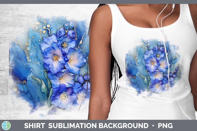 Galaxy Delphinium Shirt Sublimation Sublimation Background D