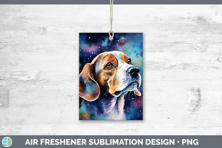 Galaxy Dog Beagle Air Freshener Sublimation Car Freshener De