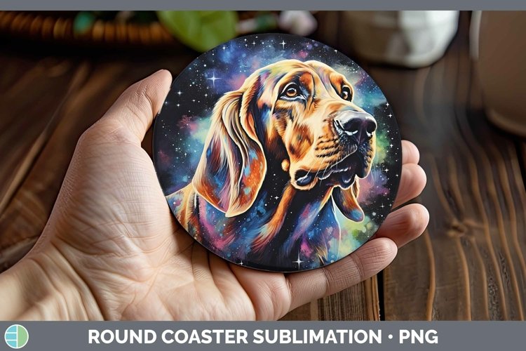 GorgeousGalaxy Dog Round Coaster design.