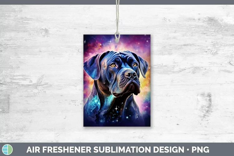 Galaxy Dog Cane Corso Air Freshener Sublimation Car Freshene
