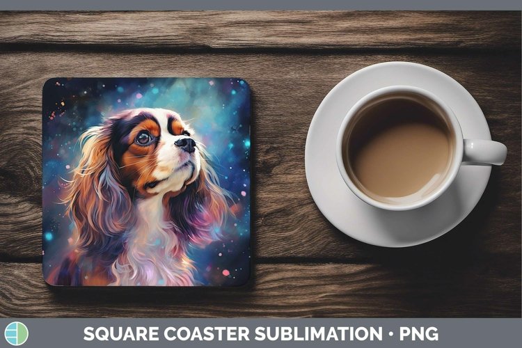 GorgeousGalaxy Dog Square Coaster design.