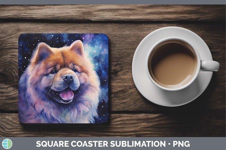 GorgeousGalaxy Dog Square Coaster design.