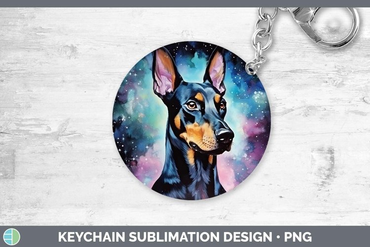 GorgeousGalaxy Dog Keychain design.