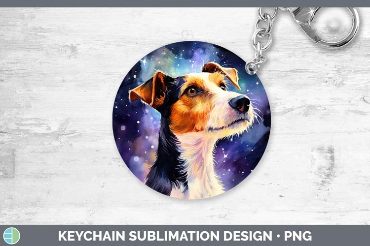 GorgeousGalaxy Dog Keychain design.