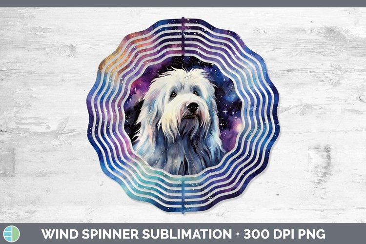 GorgeousGalaxy Dog Wind Spinner design.