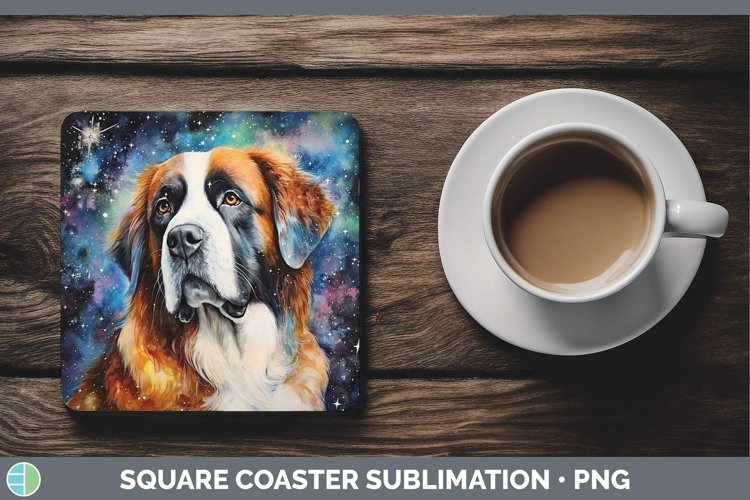 GorgeousGalaxy Dog Square Coaster design.