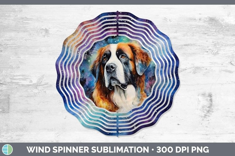 GorgeousGalaxy Dog Wind Spinner design.