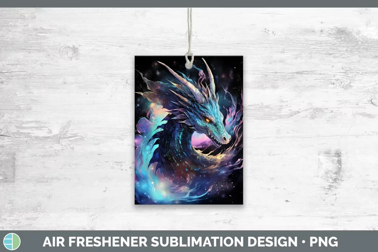 Galaxy Dragon Air Freshener Sublimation Car Freshener Design