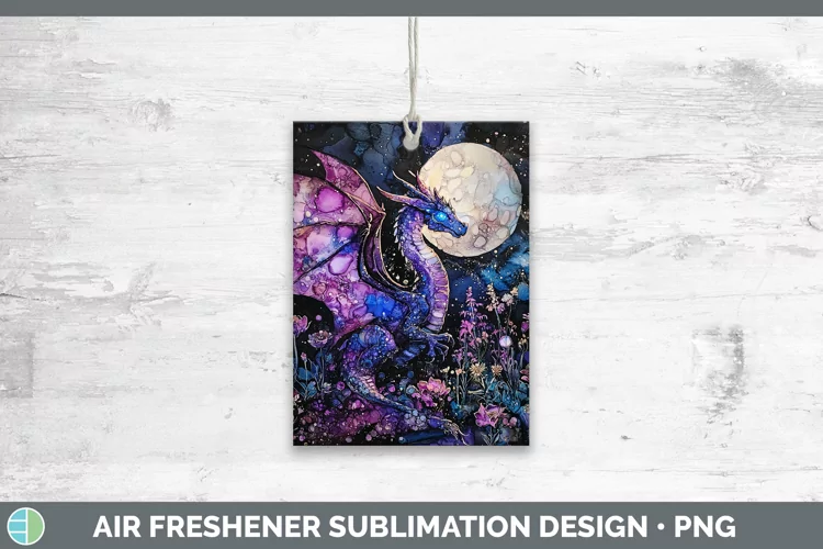 Galaxy Dragon Air Freshener Sublimation Car Freshener Design