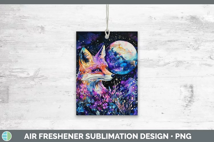 Galaxy Fox Air Freshener Sublimation Car Freshener Designs
