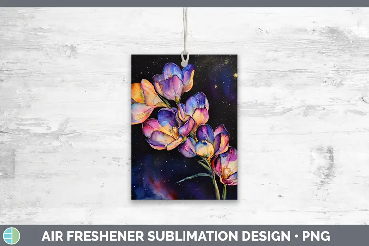 Galaxy Freesia Air Freshener Sublimation Car Freshener Desig