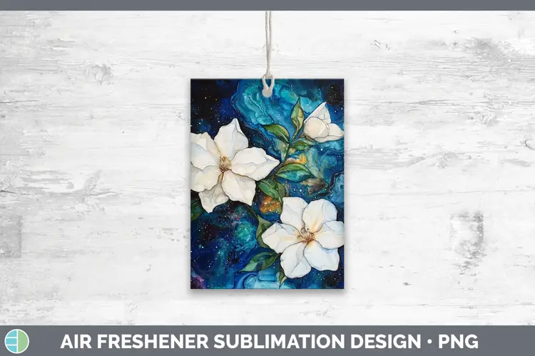 Galaxy Gardenia Air Freshener Sublimation Car Freshener Desi