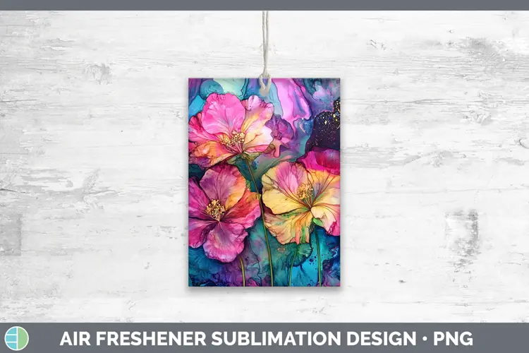 Galaxy Geranium Air Freshener Sublimation Car Freshener Desi