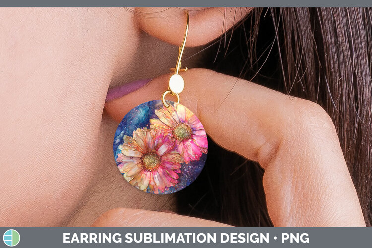 GorgeousGalaxy Round Earrings design.