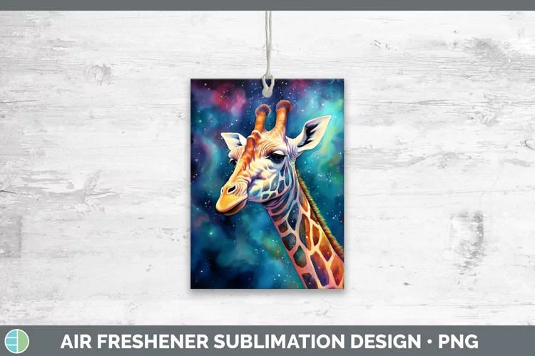 Galaxy Giraffe Air Freshener Sublimation Car Freshener Desig