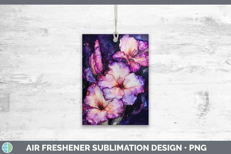 Galaxy Gladiolus Air Freshener Sublimation Car Freshener Des