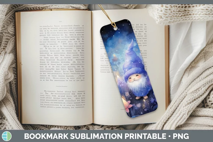 Galaxy Gnome Bookmark Sublimation Printable Designs
