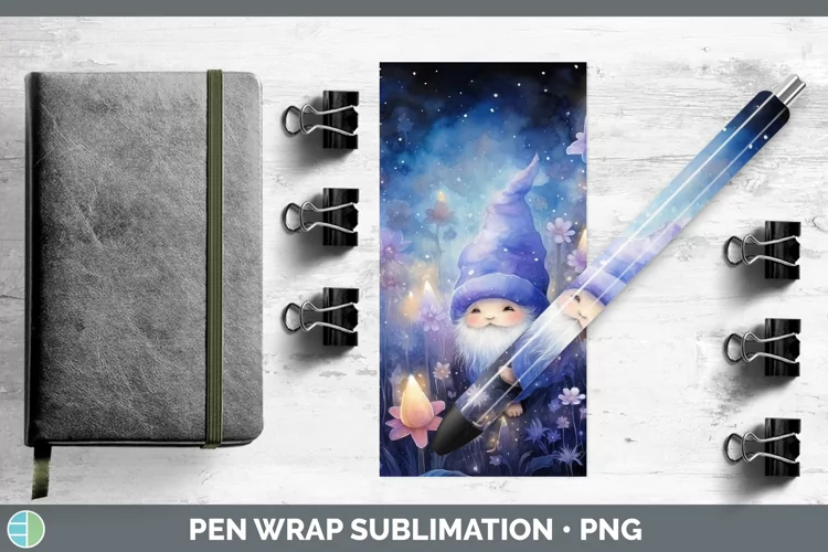 Galaxy Gnome Pen Wrap Sublimation Epoxy Pen Designs