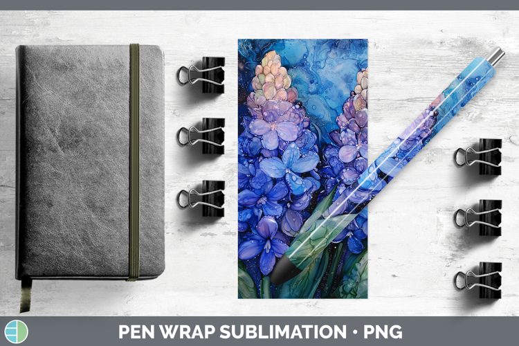 Galaxy Hyacinth Pen Wrap Sublimation Pen Designs