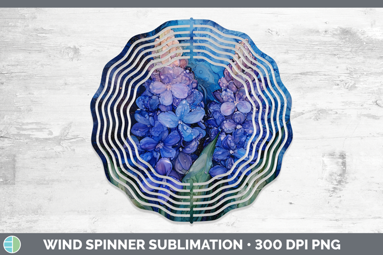 Galaxy Hyacinth Wind Spinner Sublimation Spinner Designs