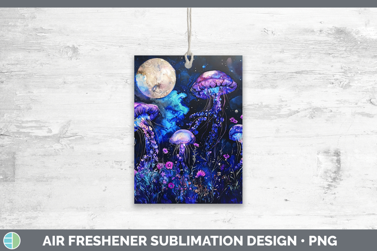 Galaxy Jellyfish Air Freshener Sublimation Car Freshener Des