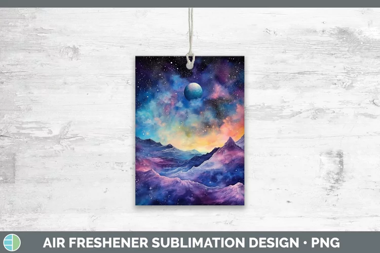 Galaxy Landscape Air Freshener Sublimation Car Freshener Des