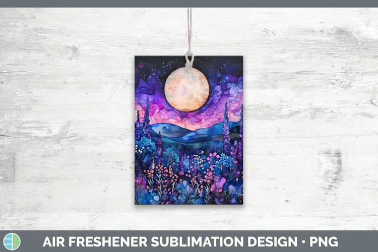 Galaxy Landscape Air Freshener Sublimation Car Freshener Des