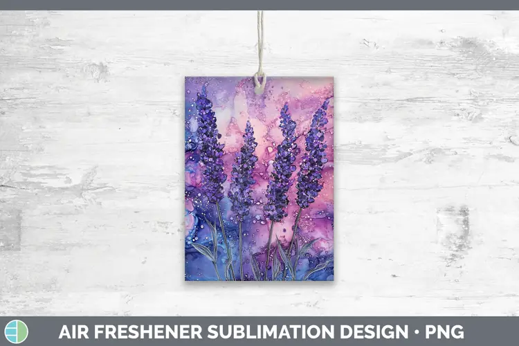 Galaxy Lavender Air Freshener Sublimation Car Freshener Desi