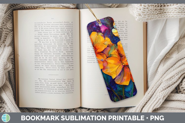 Galaxy Marigold Bookmark Sublimation Printable Designs
