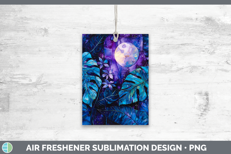 Galaxy Monstera Air Freshener Sublimation Car Freshener Desi