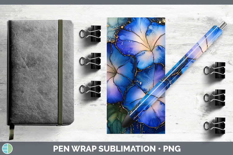 Galaxy Morning Glory Pen Wrap Sublimation Pen Designs