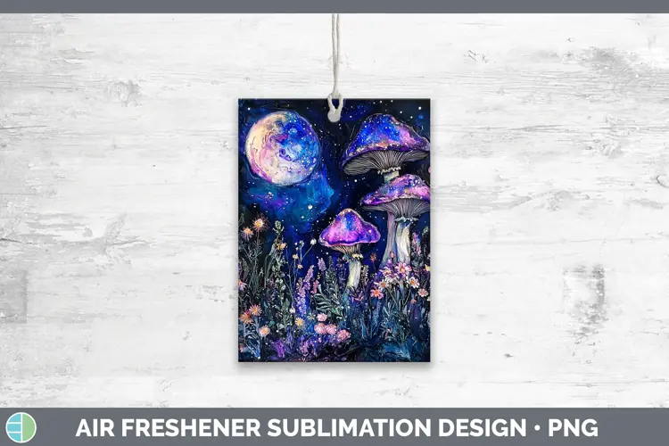 Galaxy Mushroom Air Freshener Sublimation Car Freshener Desi