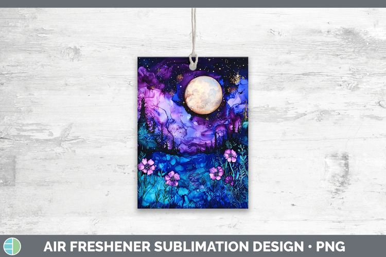 Galaxy Northern Lights Air Freshener Sublimation Car Freshen