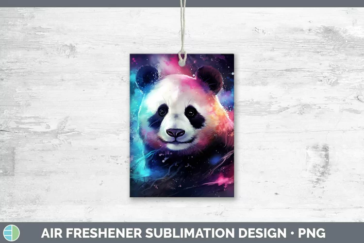 Galaxy Panda Air Freshener Sublimation Car Freshener Designs