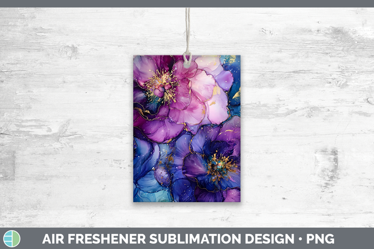 Galaxy Peony Air Freshener Sublimation Car Freshener Designs