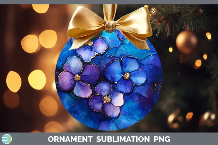 Galaxy Periwinkle Ornament Sublimation Bauble Designs