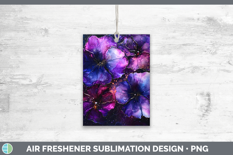 Galaxy Petunia Air Freshener Sublimation Car Freshener Desig