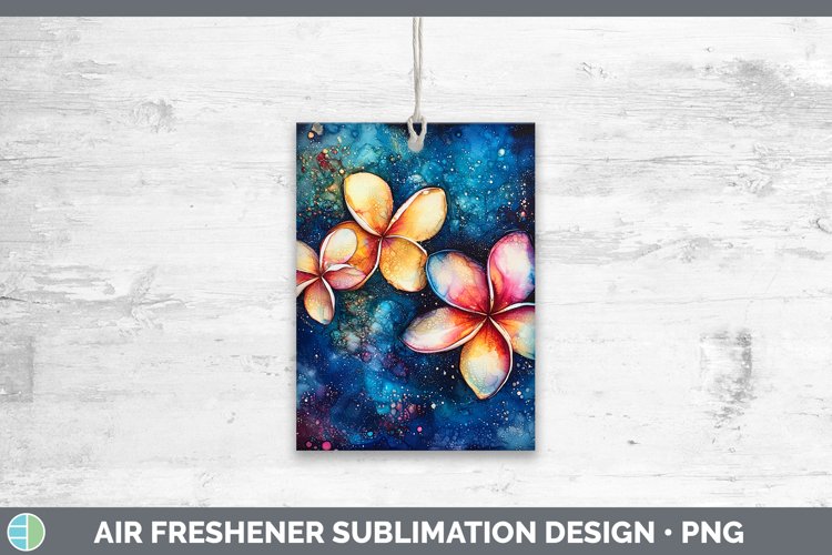Galaxy Plumeria Air Freshener Sublimation Car Freshener Desi