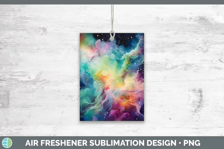 Galaxy Rainbow Air Freshener Sublimation Car Freshener Desig