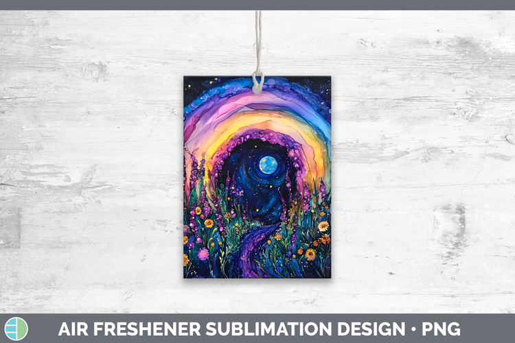 Galaxy Rainbow Air Freshener Sublimation Car Freshener Desig