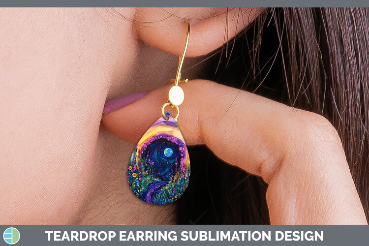 GorgeousGalaxy Teardrop Earrings design.